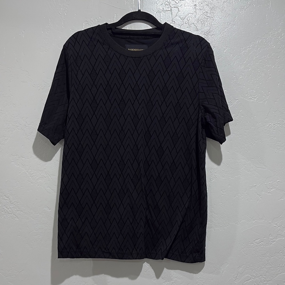 Black Short Sleeve Crew Neck Tee